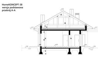 Projekt domu HomeKONCEPT 38 homify HomeKONCEPT, Projekty Domów Nowoczesnych