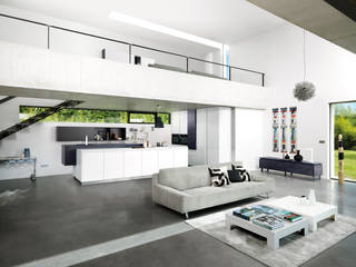 ARCOS Blanc Edition Oxyd Blue von SCHMIDT Küchen, Schmidt Küchen Schmidt Küchen Modern kitchen