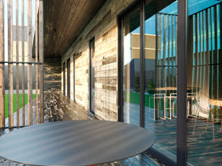 Wood House, Grynevich Architects Grynevich Architects Minimalistische Häuser Holz Holznachbildung