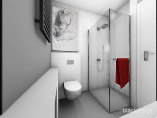 Łazienka intymna, black design black design Salle de bain moderne Céramique