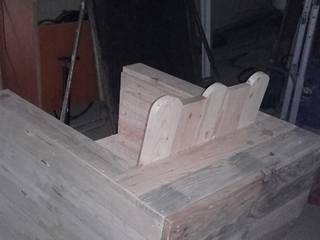 fauteuil terrasse, Palcreassion Palcreassion Varanda, marquise e terraçoMobiliário Madeira Acabamento em madeira