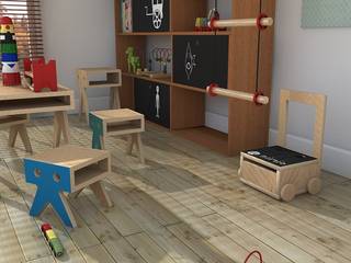 Playroom, Blophome Blophome モダンデザインの 子供部屋