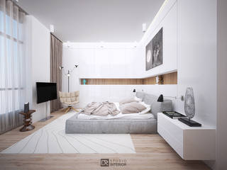 Интерьер квартиры 150 м2,г.Москва, DesignRush DesignRush Modern Bedroom