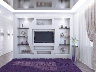 Контемпорари Квартира , Ольга Рыбалка Ольга Рыбалка Living room