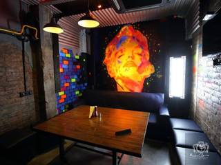 PK TUNN RESTOBAR,LUDHIANA, Ingenious Ingenious インダストリアルデザインの ダイニング