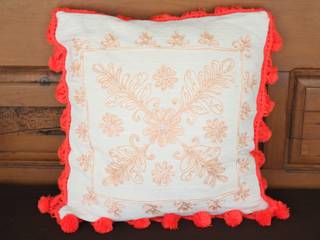 Hand embroidered cushions, Kamala Kamala Tropical style houses