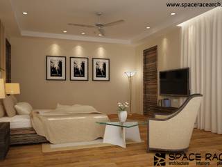 Residence at Lajpat Nagar Jalandhar (Bantu Sabhawal), SPACE RACE ARCHITECTS SPACE RACE ARCHITECTS Classic style bedroom