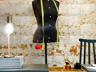 ATELIÊ DE ALTA COSTURA -CASA COR GOIAS 2016, TOLENTINO ARQUITETURA E INTERIORES TOLENTINO ARQUITETURA E INTERIORES Commercial spaces Marble