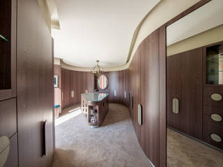 Incurvo, Adrian James Architects Adrian James Architects Dressing moderne closet,walk-in wardrobe,built-in storage,modern