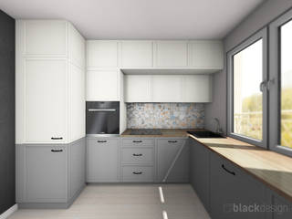 Kuchnia rustykalna, black design black design Cozinhas rústicas MDF