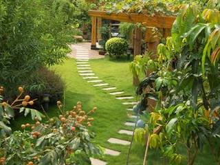Etude Jardin FENG SHUI, SERENITE HABITAT SERENITE HABITAT カントリーな 庭