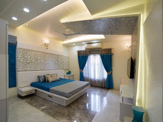 SADHWANI BUNGALOW, 1 Square Designs 1 Square Designs Modern style bedroom