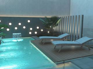 Piscina, FILIPPIS/DIP - DISEÑO Y CONSTRUCCION FILIPPIS/DIP - DISEÑO Y CONSTRUCCION 모던스타일 수영장 콘크리트