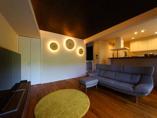 楽庵, SQOOL一級建築士事務所 SQOOL一級建築士事務所 Eclectic style living room