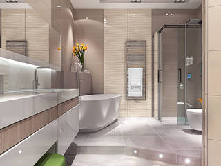 Bathroom with curved walls 2, Your royal design Your royal design ミニマルスタイルの お風呂・バスルーム