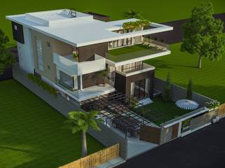 Private residence at Gwalior , Vinyaasa Architecture & Design Vinyaasa Architecture & Design Modern houses