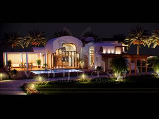 ultra modern bungalows , Vinyaasa Architecture & Design Vinyaasa Architecture & Design Mediterranean style houses