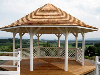 Helena Octagonal Garden Gazebo, Garden Affairs Ltd Garden Affairs Ltd Сад в классическом стиле Дерево Эффект древесины