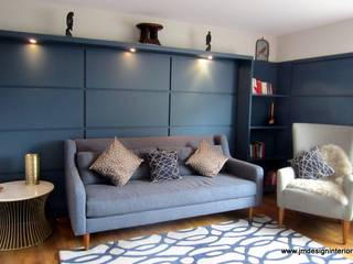 Sydenham: Urban apartment, JMdesign JMdesign Modern living room Blue