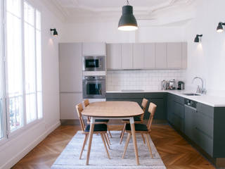 un appartement à Saint-Mandé, Agence Design d'Espaces Agence Design d'Espaces Kitchen Wood Wood effect