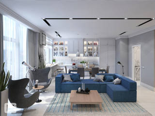 Апартаменты с мужским характером , Giovani Design Studio Giovani Design Studio Living room