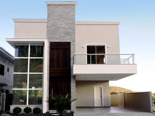Casa QE148, Cecyn Arquitetura + Design Cecyn Arquitetura + Design Modern houses Grey
