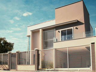 Casa LG309, Cecyn Arquitetura + Design Cecyn Arquitetura + Design Moderne Häuser Grau