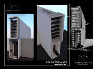 CASA COYOACAN, Lima Arquitectos Lima Arquitectos Casas modernas: Ideas, imágenes y decoración Hormigón