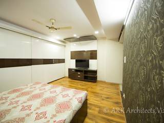 Flat at Beach Road, Rishikonda, ARK Architects & Interior Designers ARK Architects & Interior Designers Modern Bedroom