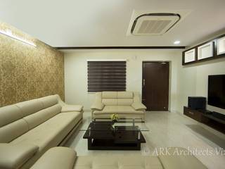 Flat at Beach Road, Rishikonda, ARK Architects & Interior Designers ARK Architects & Interior Designers Коридор