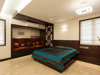 Flat @ Tirupur, Cubism Cubism Modern style bedroom