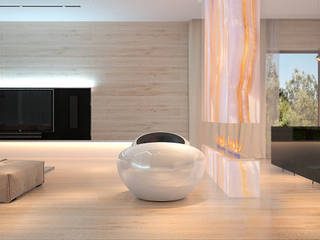 Московская квартира , Dmitriy Khanin Dmitriy Khanin Living room لکڑی Beige