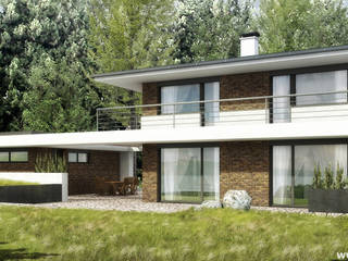 Design of holiday cottage in Hrimezdice, Czech Republic, Filipenka architect Filipenka architect Загородные дома Кирпичи