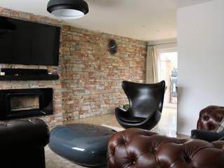 Completed Interior Design project, Peterborough, UK, Lena Lobiv Interior Design Lena Lobiv Interior Design モダンデザインの リビング