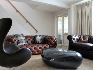 Completed Interior Design project, Peterborough, UK, Lena Lobiv Interior Design Lena Lobiv Interior Design モダンデザインの リビング