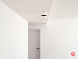 Remodelação Apartamento T3 | Carnide, ARCHDESIGN LX ARCHDESIGN LX Mediterranean style living room Bricks White