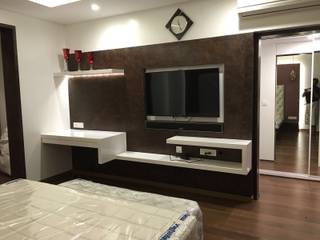 Master bedroom TV unit Studio Stimulus Modern style bedroom