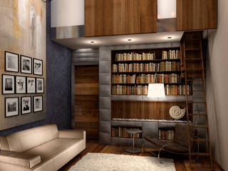 Кабинет для мужчины, ЙОХ architects ЙОХ architects Eclectic style study/office