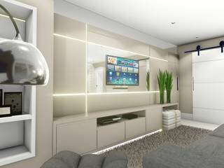 Apartamento compacto, moderno e clean, Studio² Studio² Salas de estar modernas
