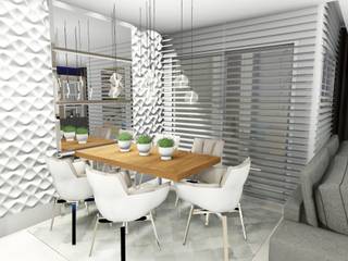 Apartamento compacto, moderno e clean, Studio² Studio² Dining room