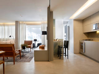 Apartamento decorado Calper, Gisele Taranto Arquitetura Gisele Taranto Arquitetura Living room