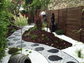 Jardin japonais et zen, DCPAYSAGE DCPAYSAGE Asyatik Bahçe Demir/Çelik