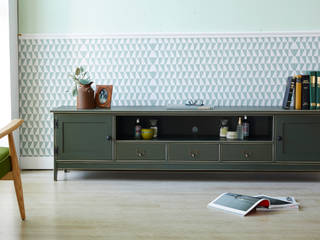 Dresser, Mobel-Carpenter 모벨카펜터 Mobel-Carpenter 모벨카펜터 Ruang Keluarga Gaya Mediteran Kayu Wood effect