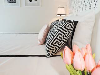 Black&White, Espaços Únicos - EU InteriorDecor Espaços Únicos - EU InteriorDecor Dormitorios modernos Blanco