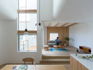 Otsu House, ALTS DESIGN OFFICE ALTS DESIGN OFFICE Scandinavian style living room Wood Wood effect