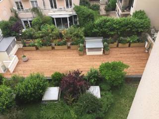 Terrasse à Paris, DCPAYSAGE DCPAYSAGE Varandas, marquises e terraços clássicas