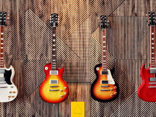 Penintdesign İç Mimarlık  – Gibson Guitarist Room / In Memory of Gary Moore:  tarz Çalışma Odası