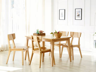 Table Set, Mobel-Carpenter 모벨카펜터 Mobel-Carpenter 모벨카펜터 Mediterranean style kitchen Wood Wood effect