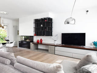 C House, EXiT architetti associati EXiT architetti associati Minimalist living room
