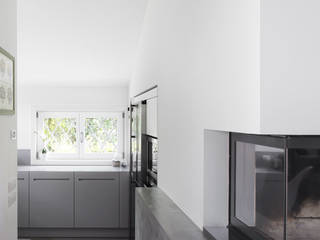 C House, EXiT architetti associati EXiT architetti associati Salas de estilo minimalista